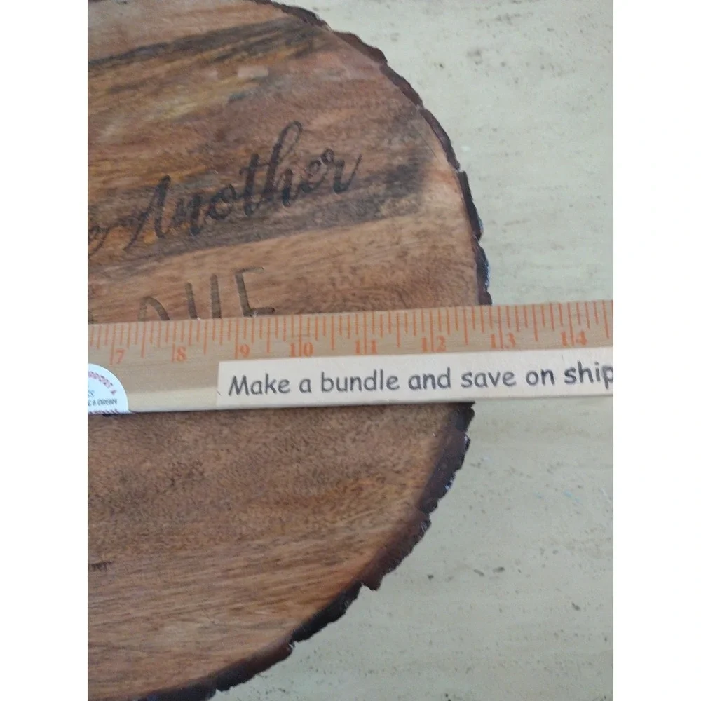 Rustic Brown Natural Live Edge Wooden Cake Cupcake Stand Party Event Decorations